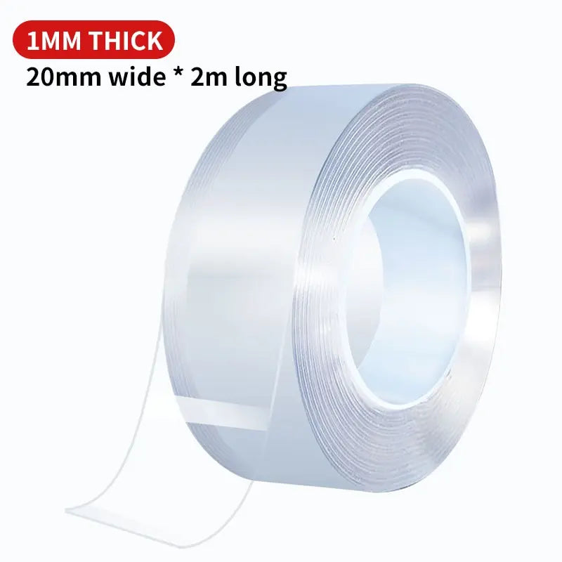 Nano Tape Double Sided Tape Transparent Reusable Waterproof Adhesive Tapes Cleanable Kitchen Bathroom Supplies Tapes