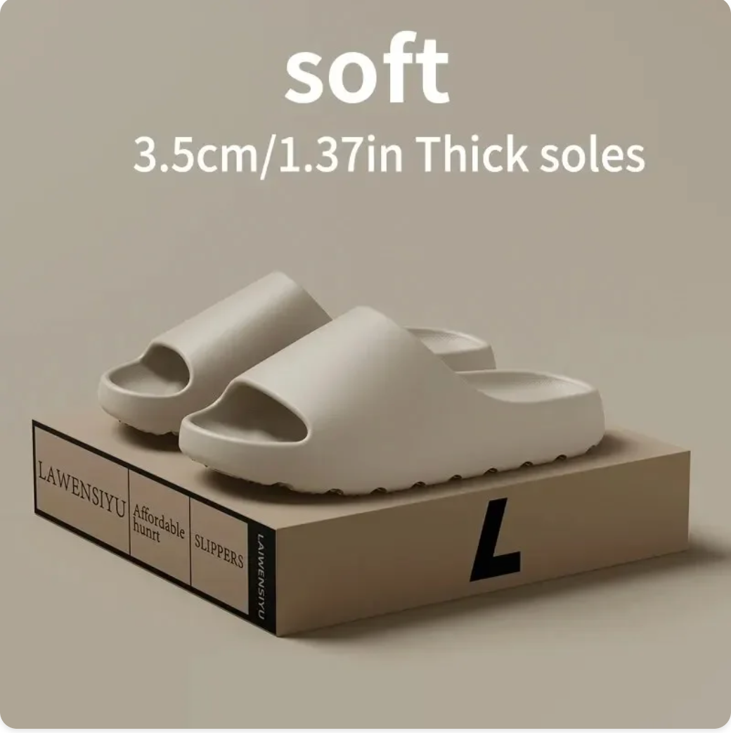 Coconut Slippers Cloud Thick-soled Sandals Summer Fashion Soft Bottom Beach Men Slippers Women's Sandals EVA Slides