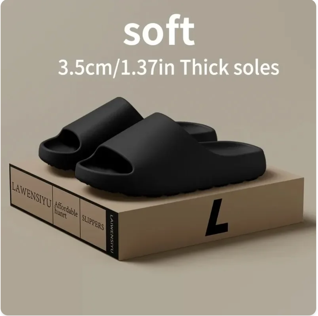 Coconut Slippers Cloud Thick-soled Sandals Summer Fashion Soft Bottom Beach Men Slippers Women's Sandals EVA Slides