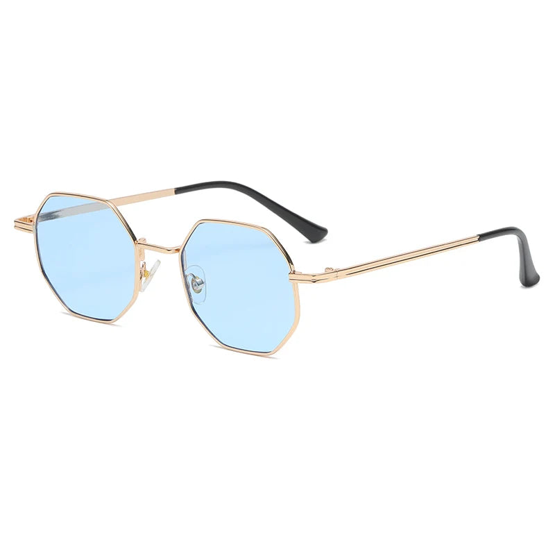 Vintage Polygon Metal Sunglasses
