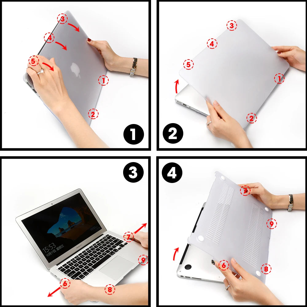 Crystal Clear Laptop Case for MacBook