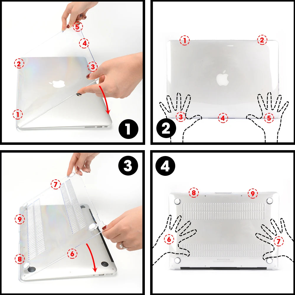 Crystal Clear Laptop Case for MacBook