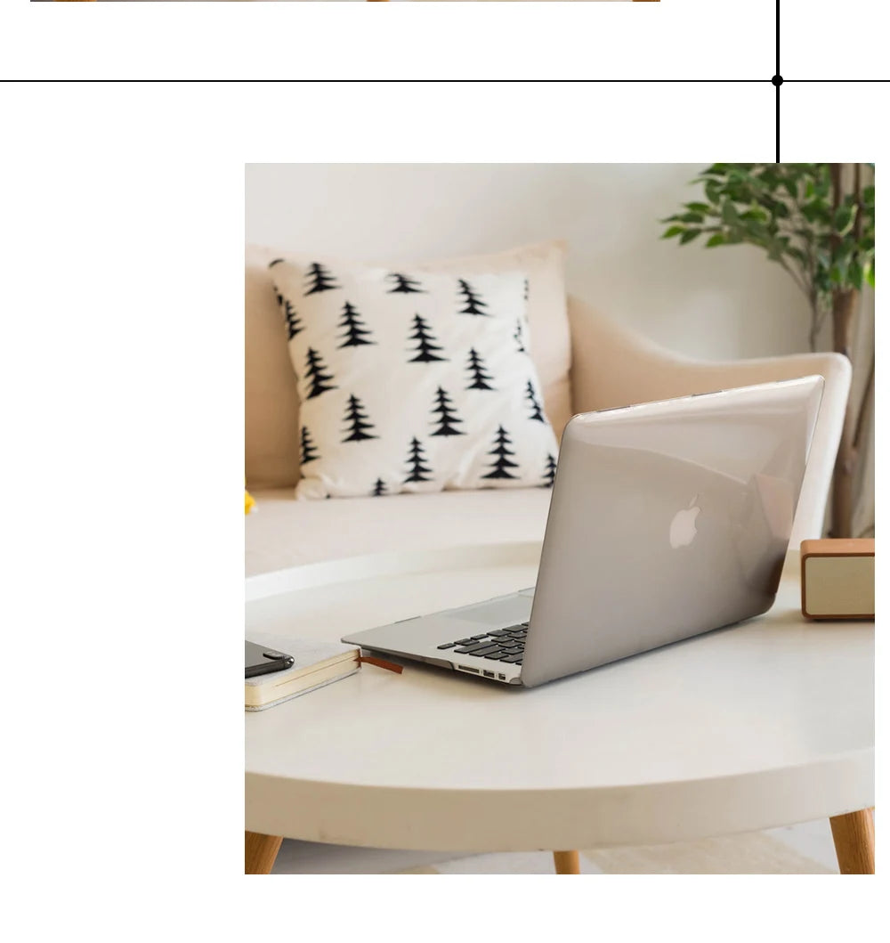 Crystal Clear Laptop Case for MacBook