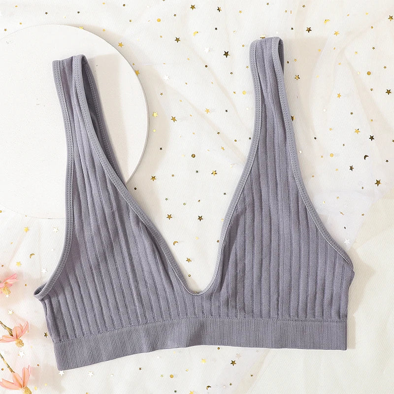 V-Neck Push-Up Seamless Bra