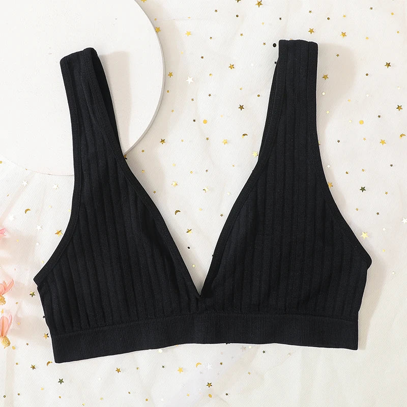 V-Neck Push-Up Seamless Bra