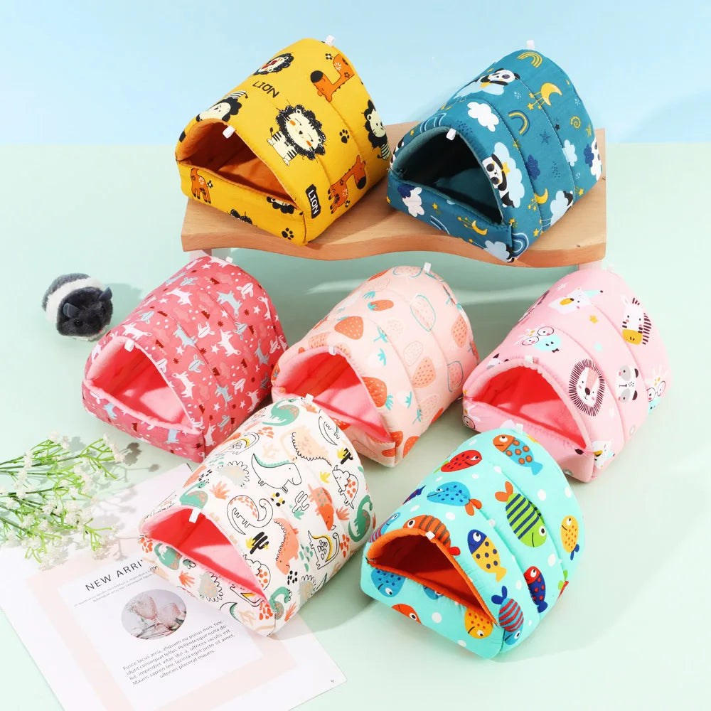 Winter Cartoon Animal Nest Bed