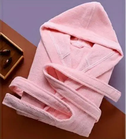Autumn Winter Thick Pure Cotton Bathrobe