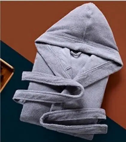 Autumn Winter Thick Pure Cotton Bathrobe