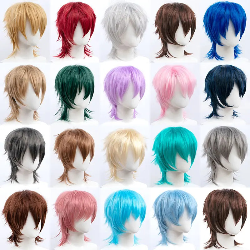 MUMUPI Synthetic Short Wolf Cut Wig with Bangs
