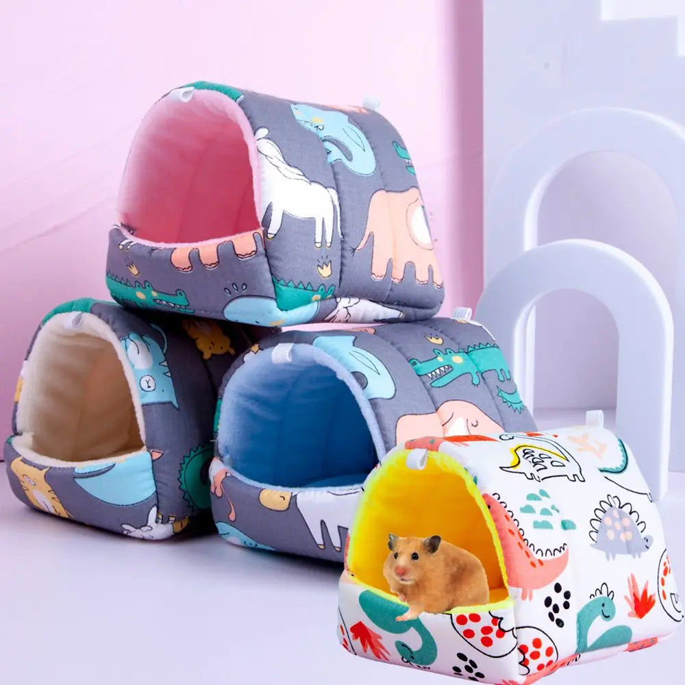Winter Cartoon Animal Nest Bed