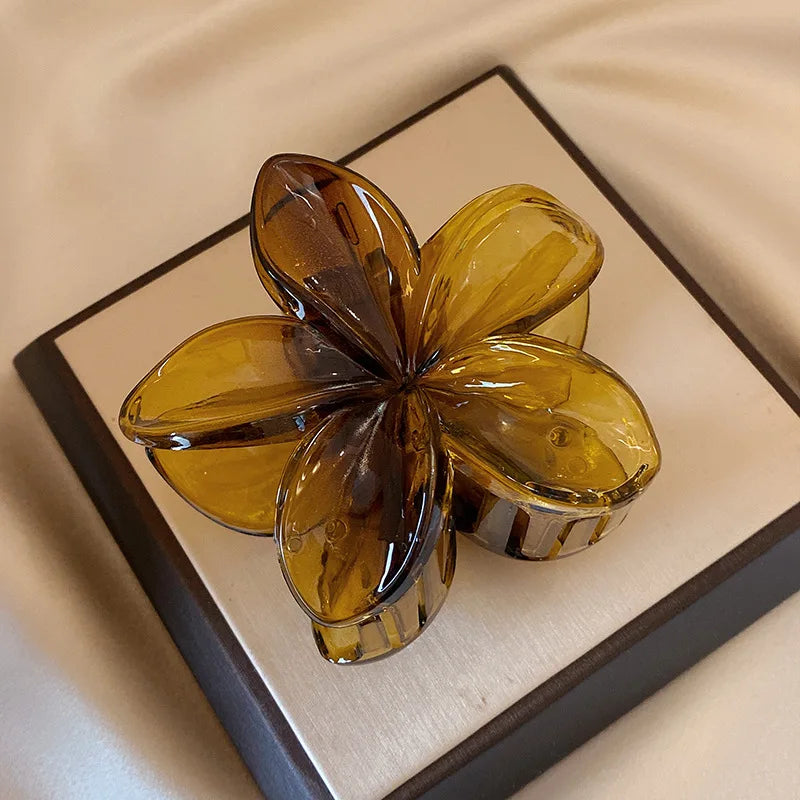 Large Flower Claw Clips