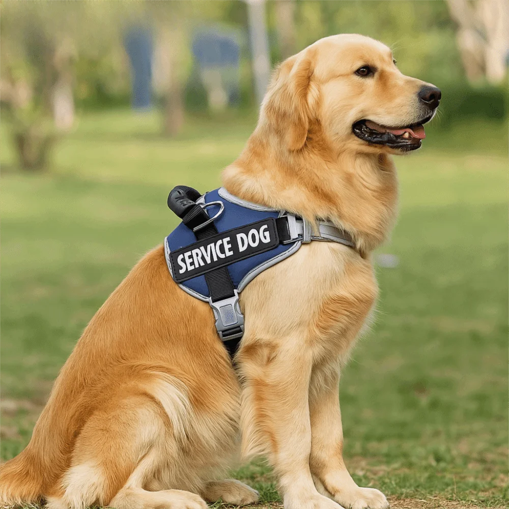 Adjustable Dog Harness & Reflective Leash Se