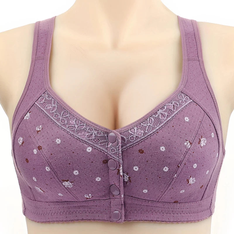 3Pcs/Set Front Closure Plus Size Bras