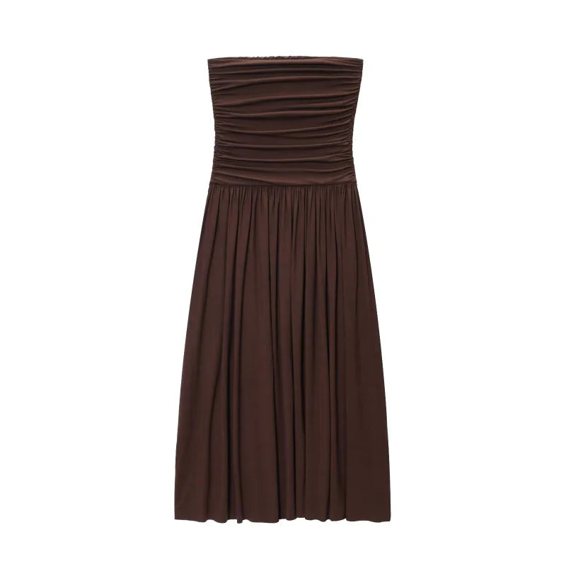 2025 Elegant Off-Shoulder Strapless Dress – Sexy & Slimming Design