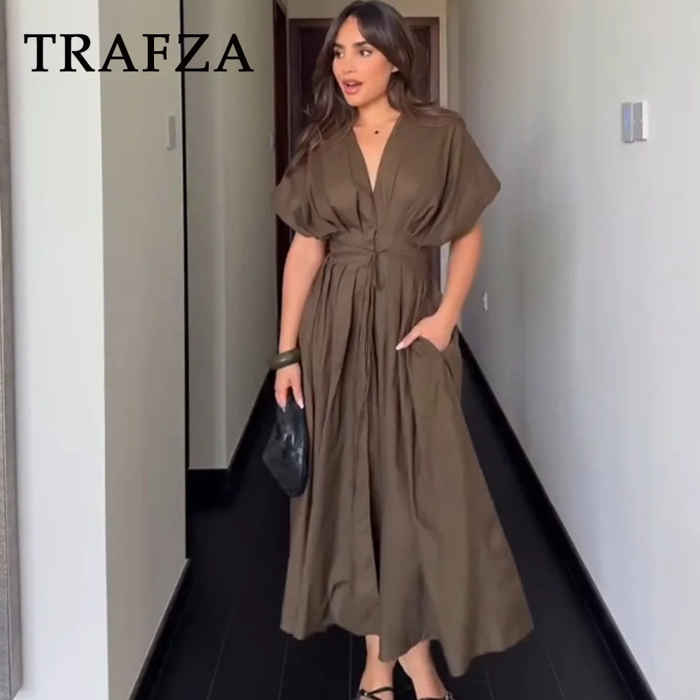 2025 Spring Summer Vintage Dress – Chic & Elegant Women’s Fashion