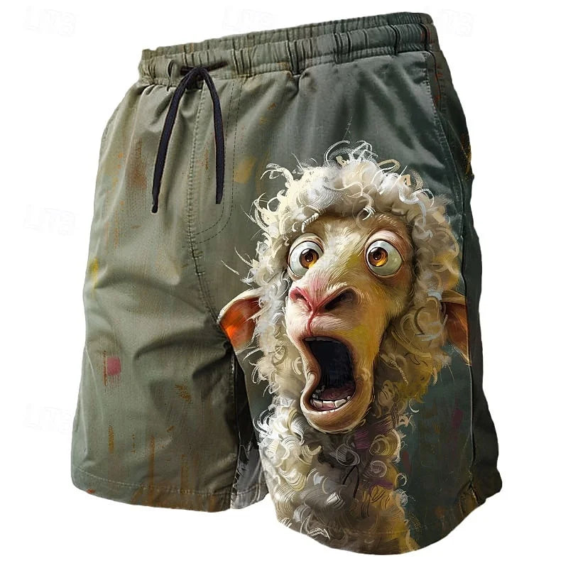 3D Animal Print Shorts