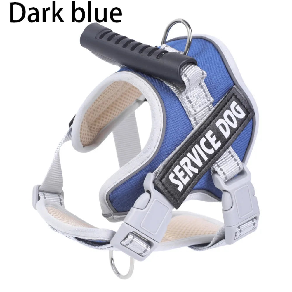 Adjustable Dog Harness & Reflective Leash Se