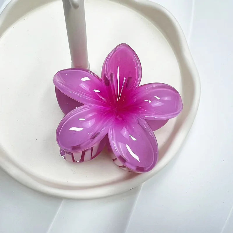 Large Flower Claw Clips