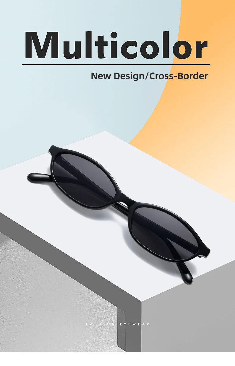 Retro Oval Frame Sunglasses