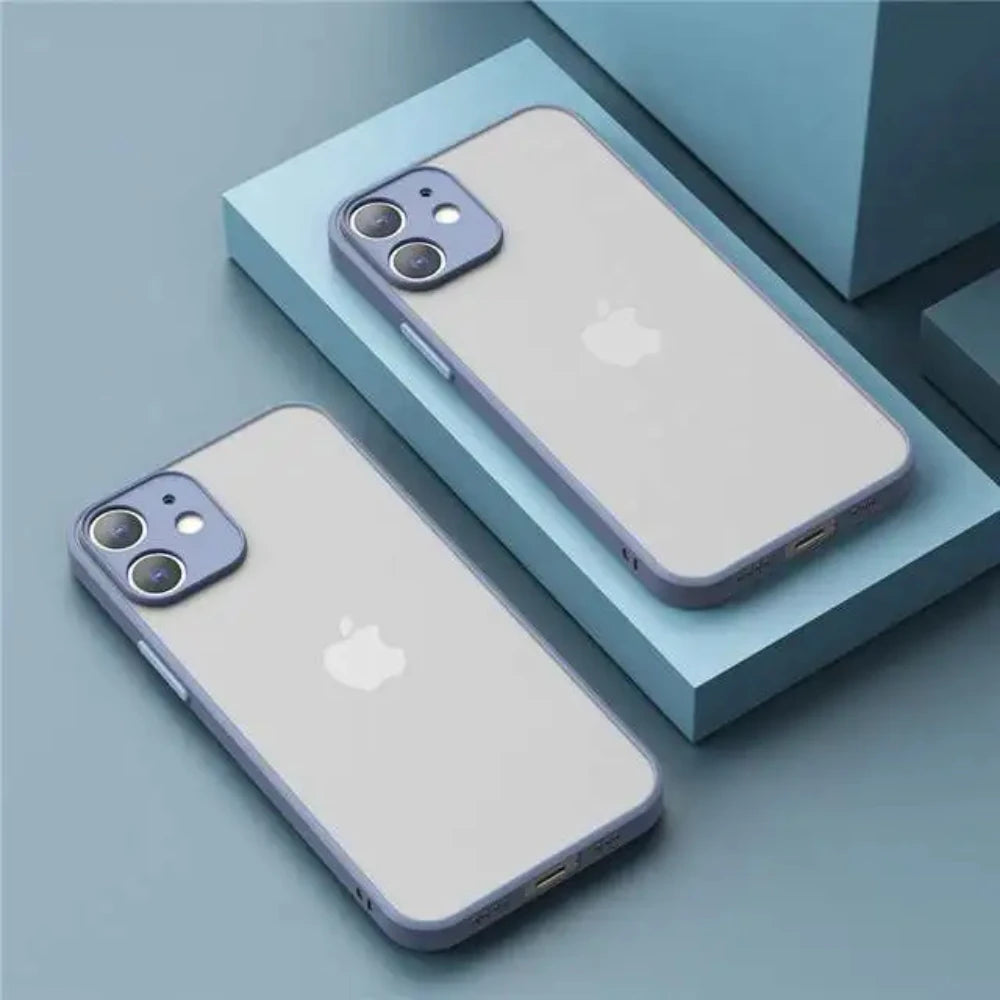 Shockproof Armor Matte Case for iPhone 16 / 15 / 14 Plus / 13 / 12 / 11 Pro Max