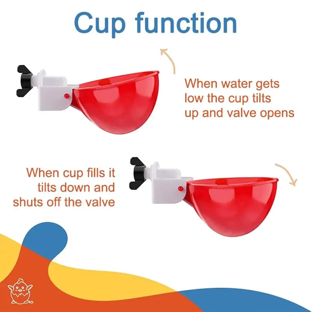 4PCS Automatic Chicken Water Feeder Kit