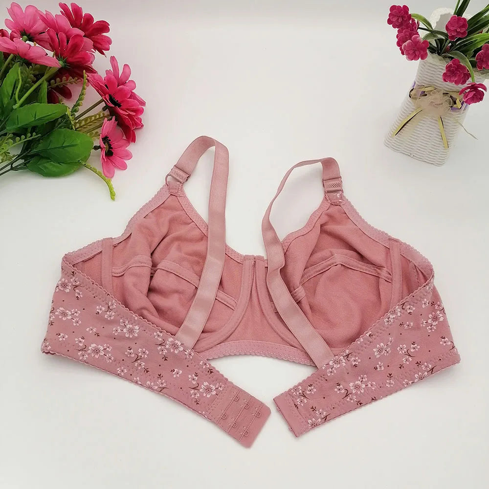 Plus Size Floral Push-Up Bra