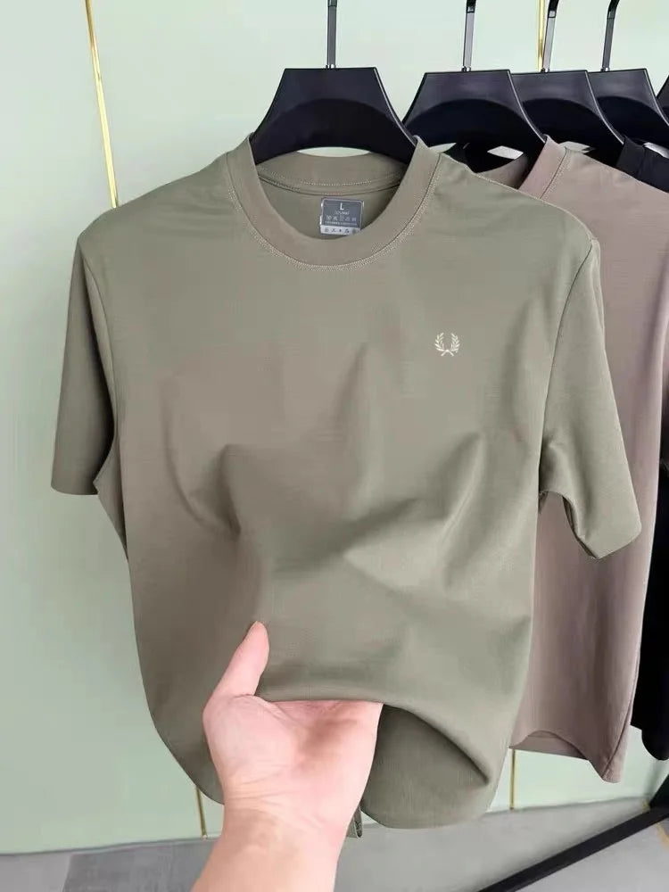 Luxury Cotton Men’s Seamless T-Shirt