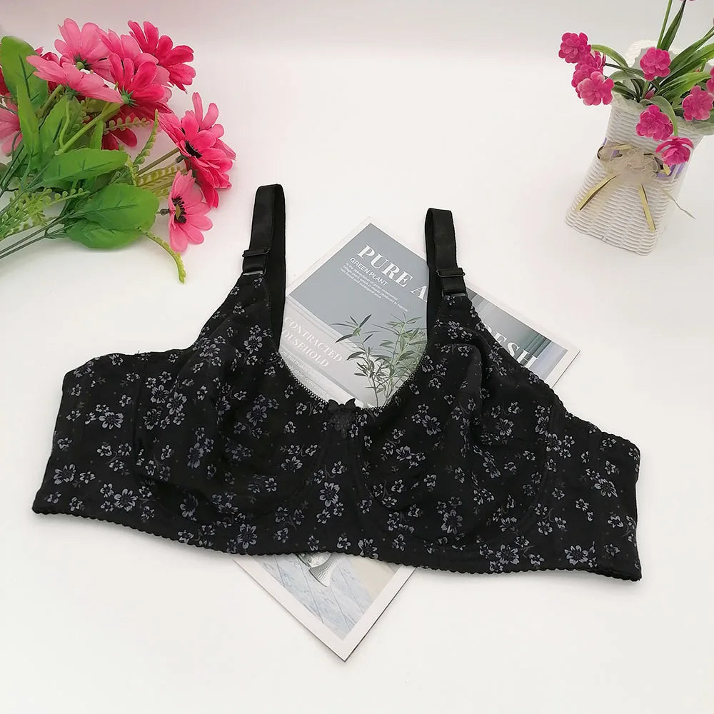 Plus Size Floral Push-Up Bra