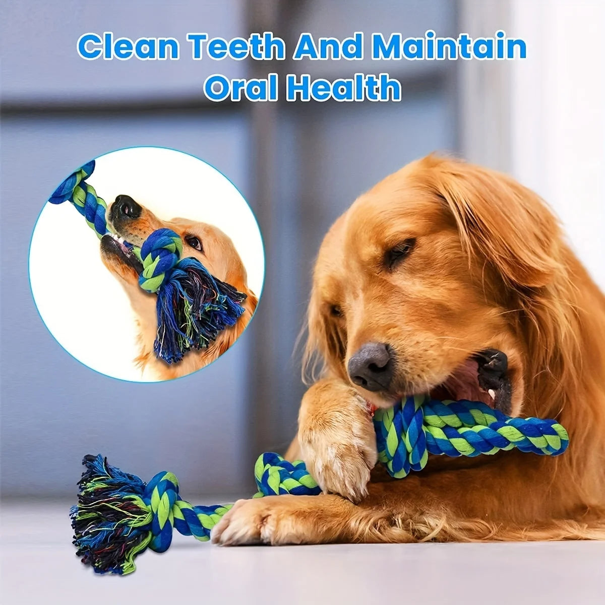 Indestructible Knot Dog Chew Toy