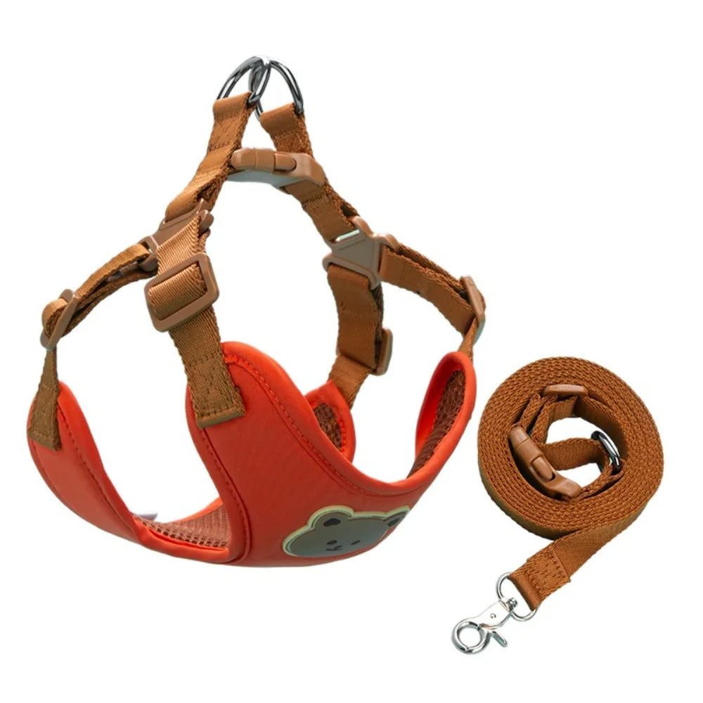 Cartoon Cute Pet Harness & Leash Set