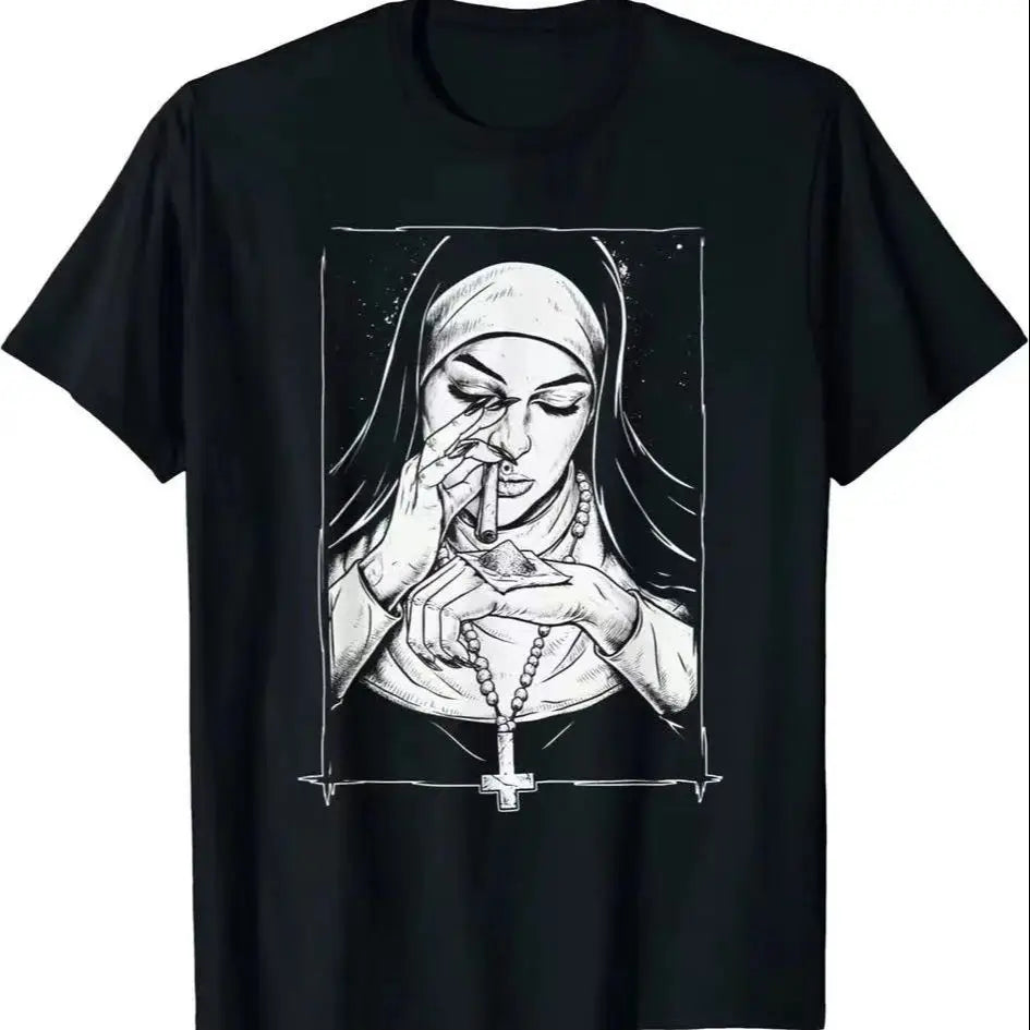 “Take Drugs Nun” Graphic T-Shirt