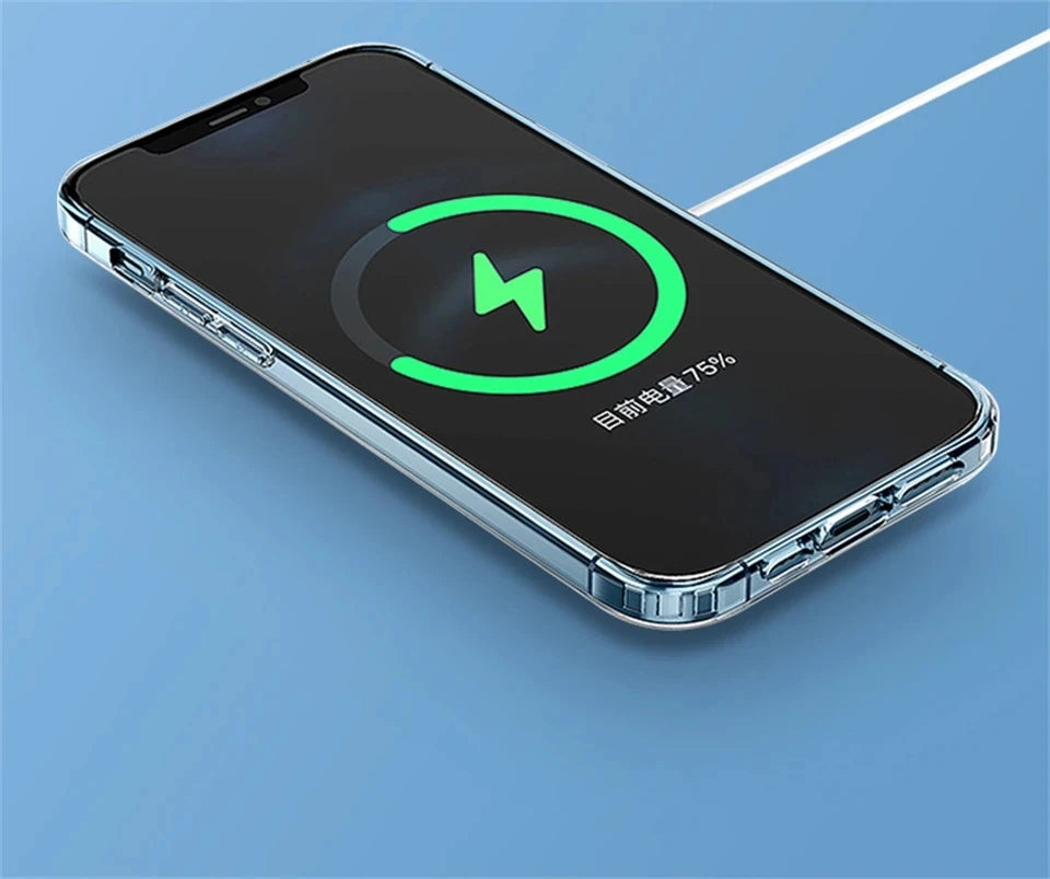 Luxury Magnetic Wireless Charging Case for iPhone