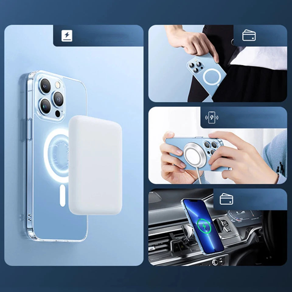 Luxury Magnetic Wireless Charging Case for iPhone
