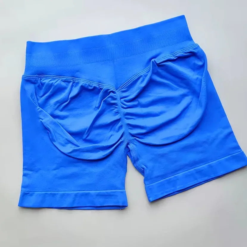 Women’s Impact Seamless Scrunch Bum Shorts – Low Ribbed Waist Gym Essential