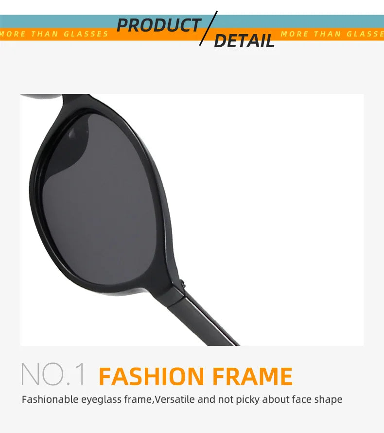 Retro Oval Frame Sunglasses