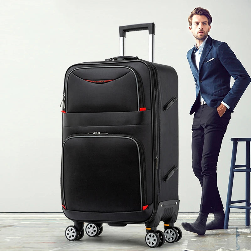 Large Capacity Travel Suitcase Trolley Bag