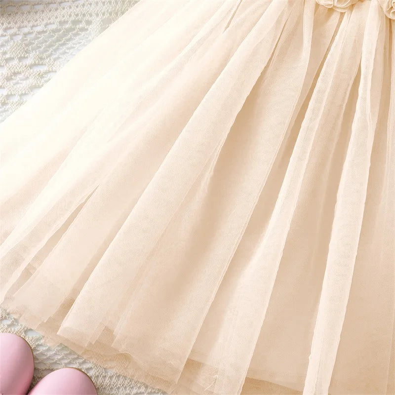 Backless Sleeveless Princess Dress with Pearls