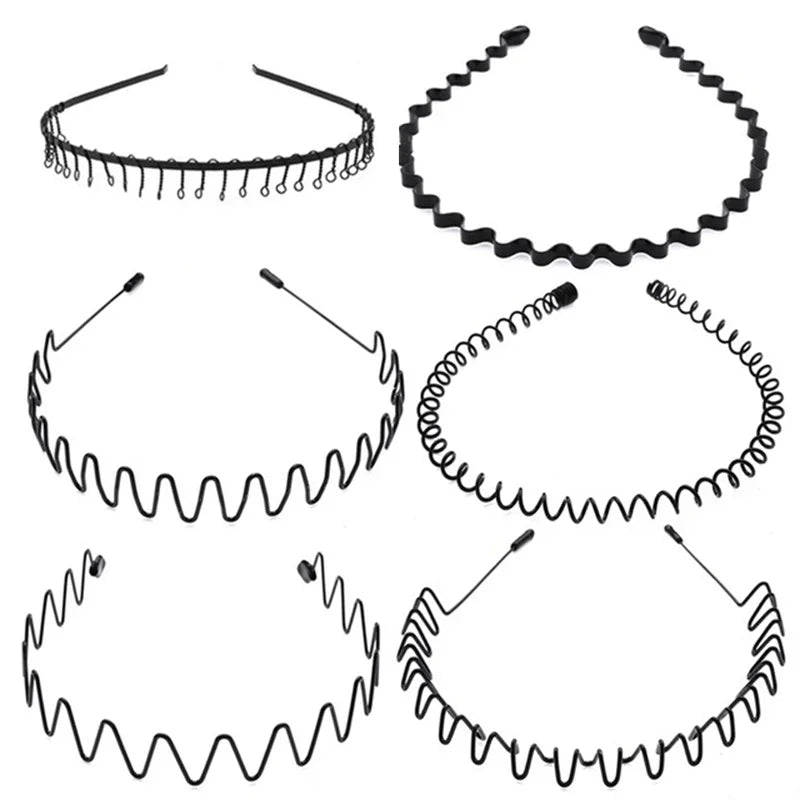 6/1PCS Fashion Metal Hair Band