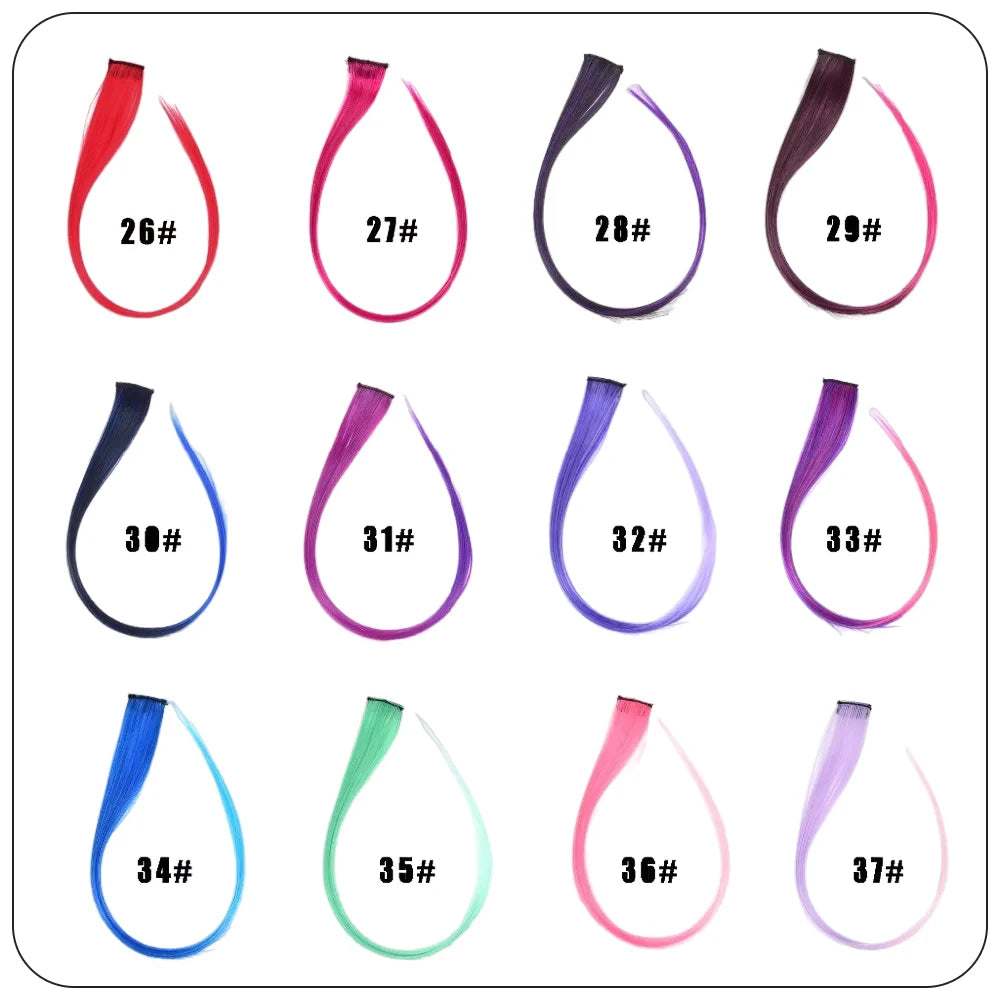 Synthetic Clip-In Hair Extensions