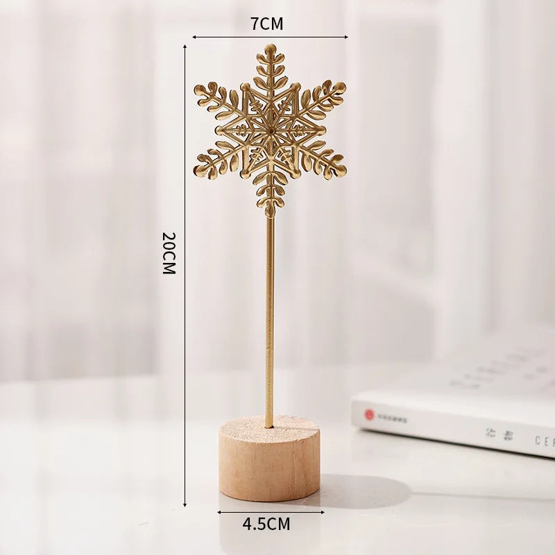 Golden Ginkgo Leaf Feather Metal Figurine