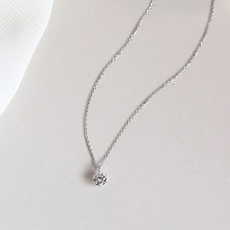 Hot 925 Sterling Silver Plated Necklace