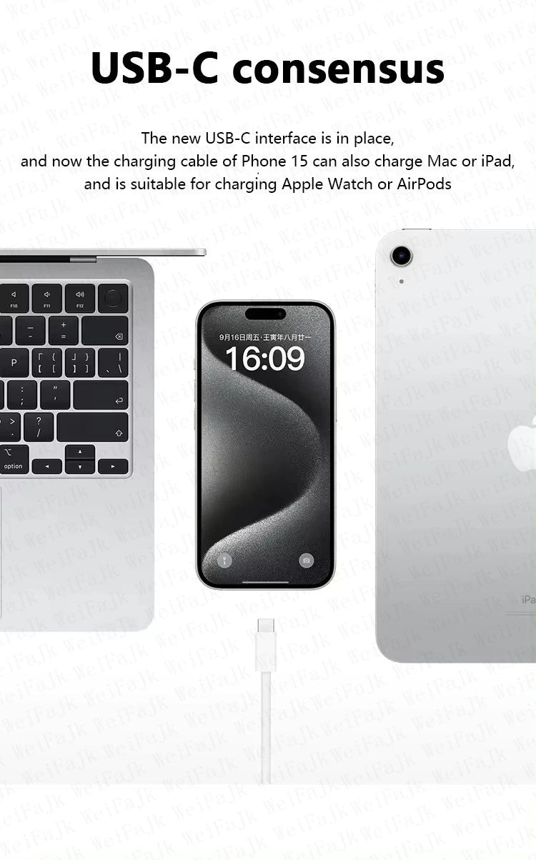 Original Apple 30W Fast Charger with USB-C Cable