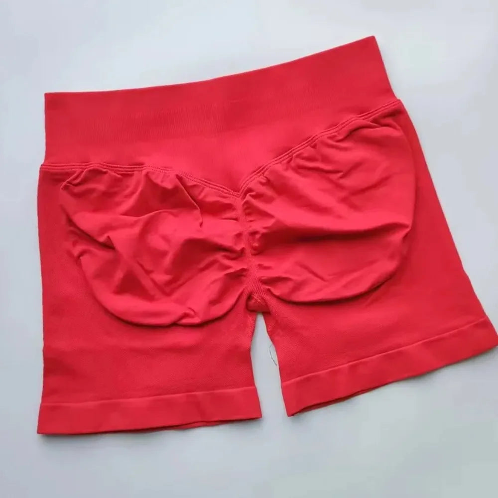Women’s Impact Seamless Scrunch Bum Shorts – Low Ribbed Waist Gym Essential