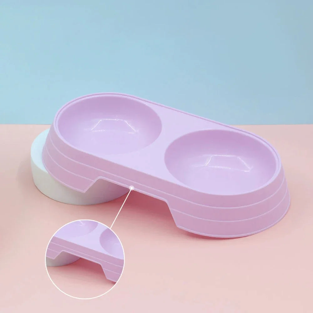Pet Double Bowl Feeder