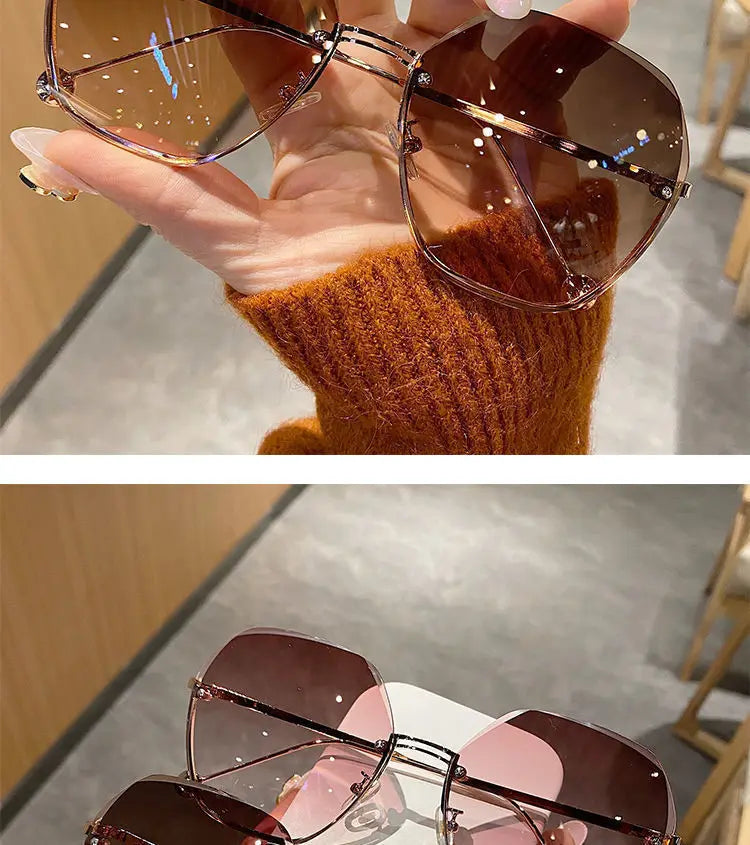 2025 Fashion Polygonal Metal Sunglasses