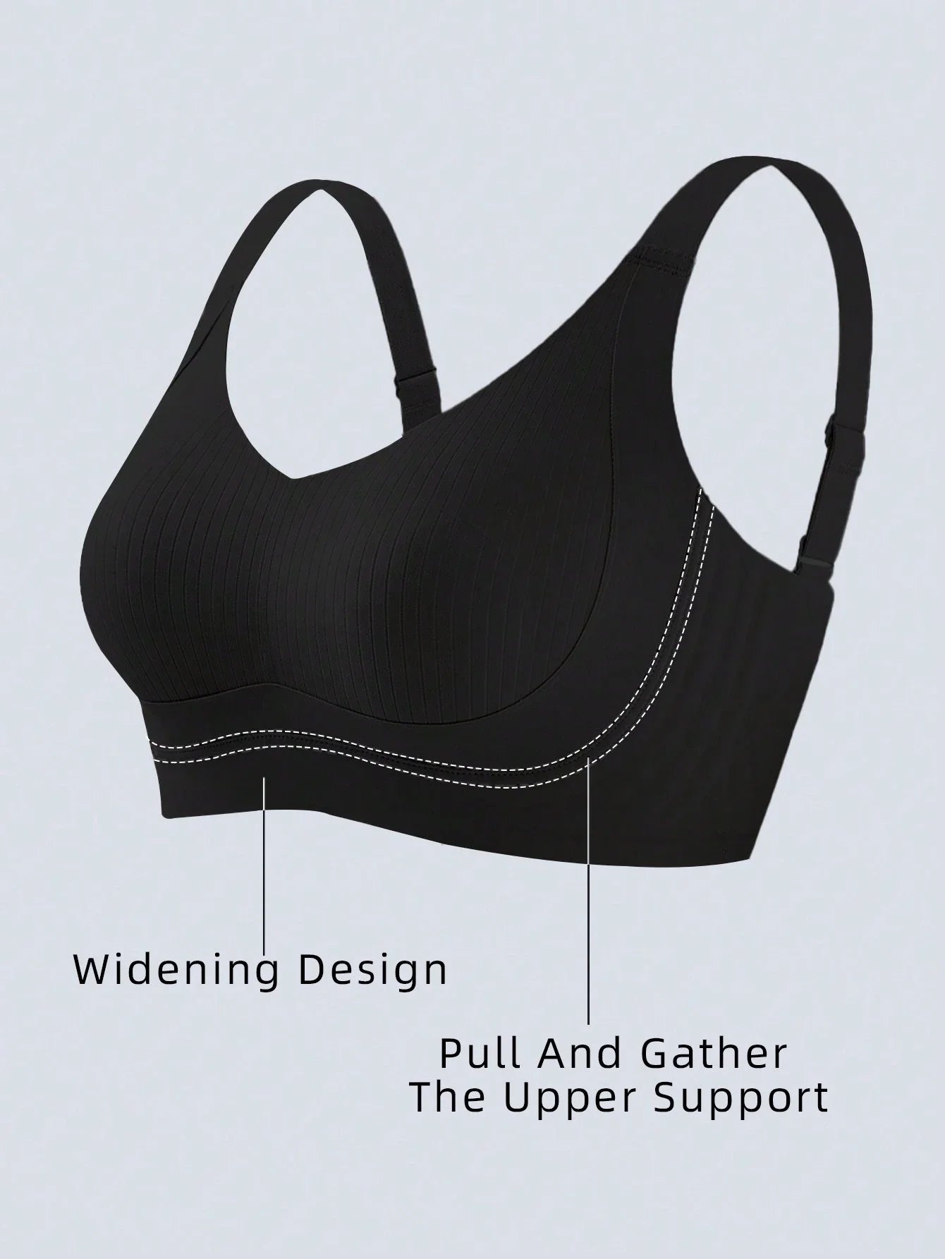 M–4XL Seamless Push-Up Bra