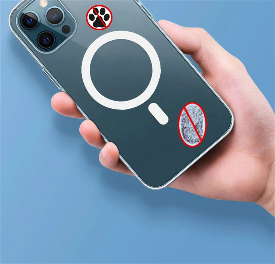 Luxury Magnetic Wireless Charging Case for iPhone