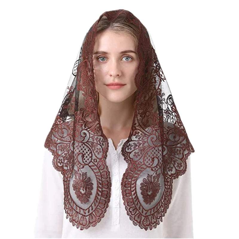 Spanish-Style Lace Mantilla – Catholic & Wedding Veil