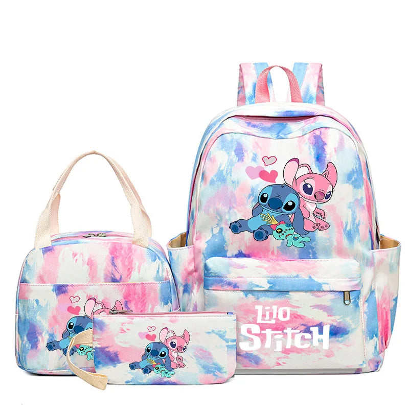 3Pcs/Set Disney Lilo & Stitch Backpack Set