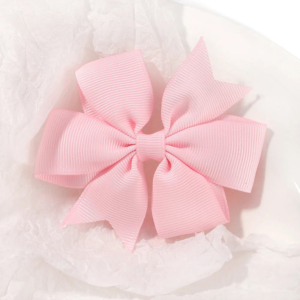 20/40PCS Candy Color Bow Hair Clip Set